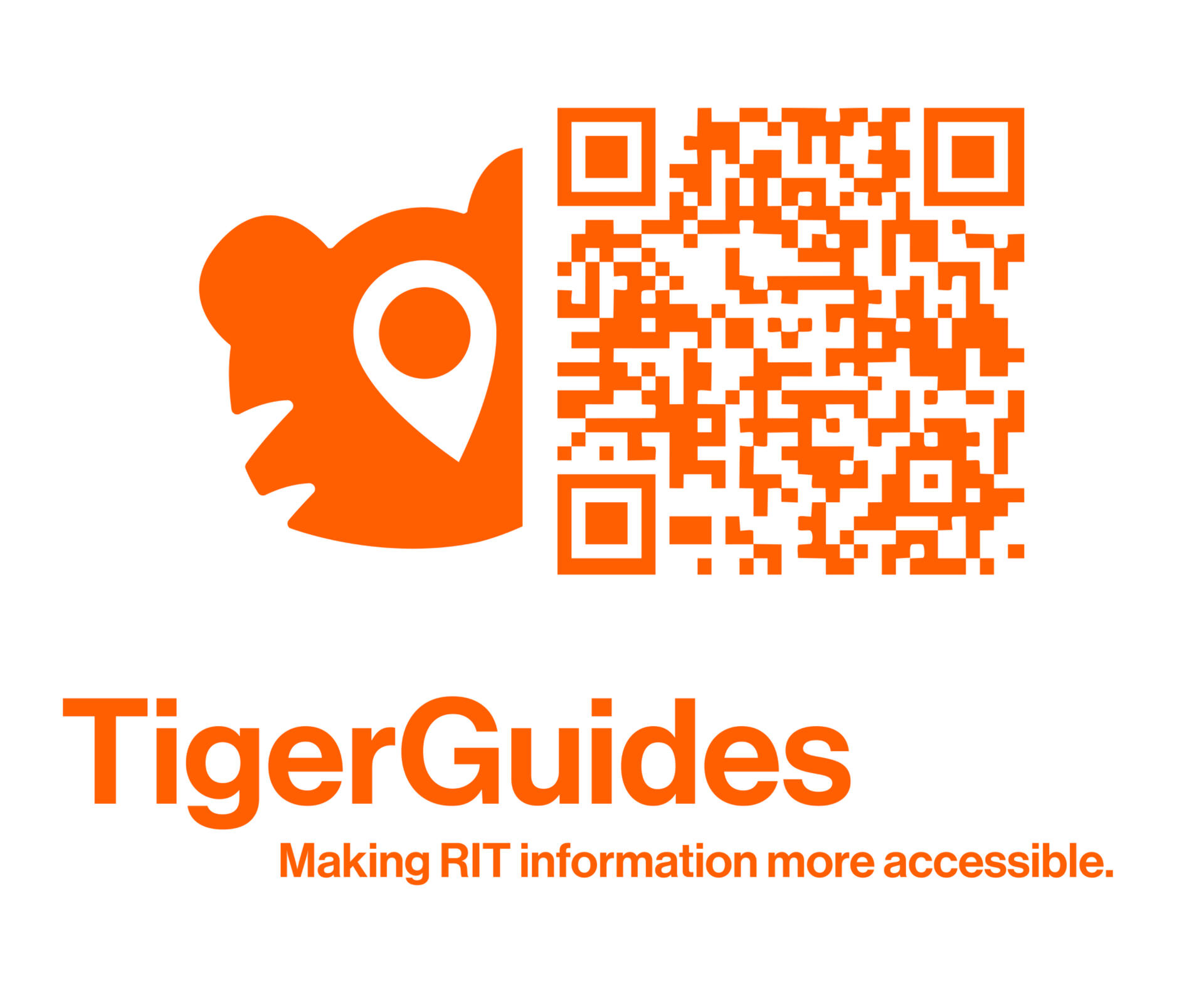 TigerGuides image with a QR code that sends you to the website.